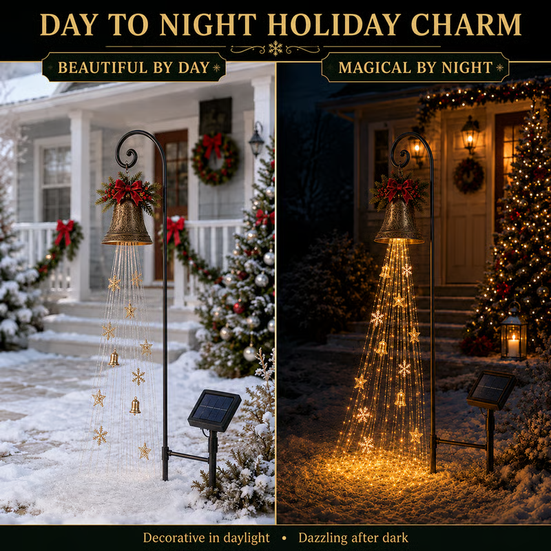 🎄Last day 49% OFF⛄Snowman Magic Fountain-Flowing Snowflake LED Christmas Garden Light❄️